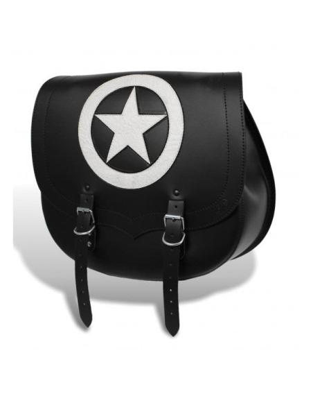 ALFORJE SPARTA BLACK STAR LADO ÚNICO (34X38X15 CTM)
