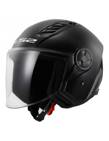 CASQUE JET LS2 OF616 AIRFLOW II GLOSS BLACK