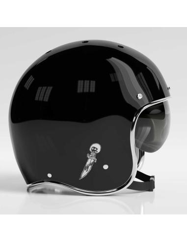 DECALQUE UV FACA COM CAPACETE 2 X 6 CM DE VENENO