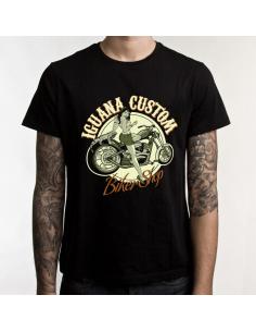 T-SHIRT BLACK "PIN UP" IGUANA CUSTOM COLLECTION