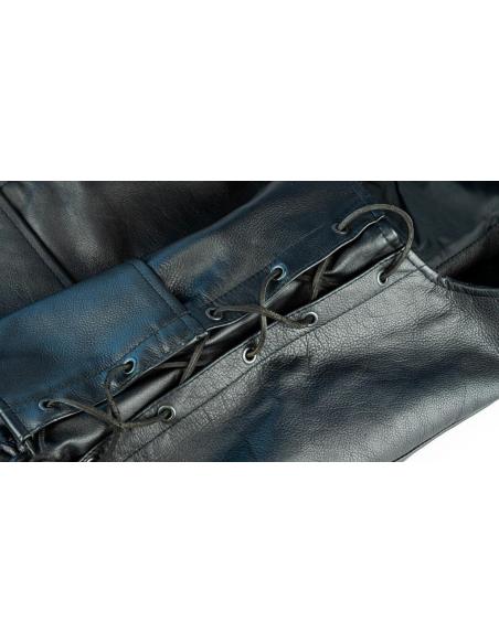 Acquista Gilet in Pelle Naturale con Lacci Laterali a Prezzo Scontato