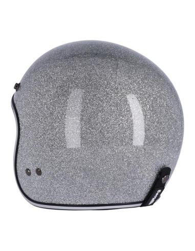 CAPACETE ROEG JETT SILVER METALFLAKE DISCO BALL