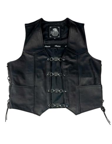 WAISTCOAT EXTENDER WITH SKULL AND MALT CROSS SNAP BUTTON FASTENER