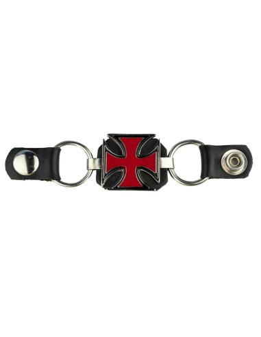 Comprar Extensor De Chaleco Con Cruz De Malta Roja Y Botones De Presión a precio de oferta