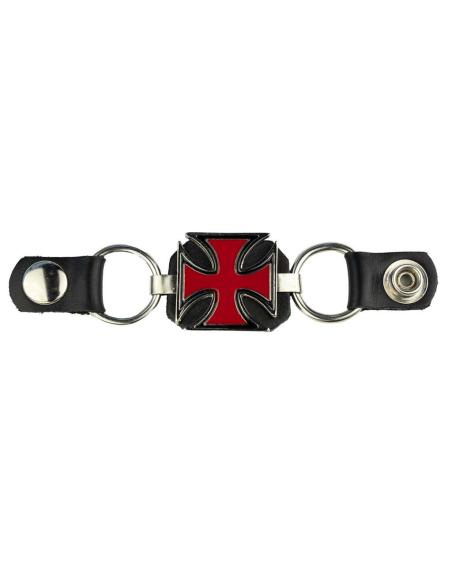 Comprar Extensor De Chaleco Con Cruz De Malta Roja Y Botones De Presión a precio de oferta