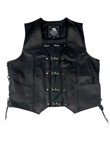 COWBOY SKULL WAISTCOAT EXTENDER AND SNAP BUTTONS