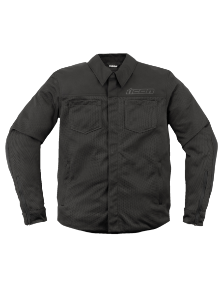 Comprar Sobre Camisa Ventilada Icon Upstate Mesh Ce Negra a precio de oferta