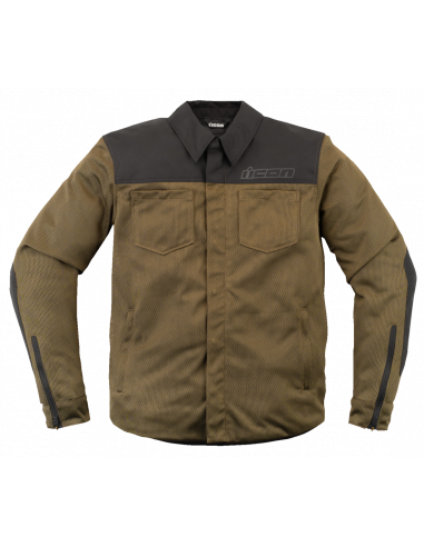 ICON UPSTATE MESH CE VENTILATED OVERSHIRT GREEN