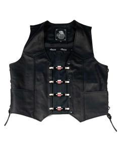 GILET AVEC FERMETURE À CLIP, SYMBOLE DE LA ROUTE 66 ROUGE 2