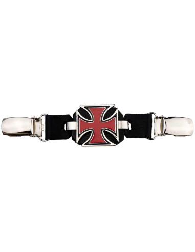 EXTENSEUR DE GILET AVEC FERMETURE À CLIP, CROIX DE MALT ROUGE