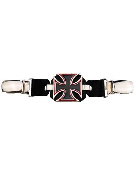 EXTENSEUR DE GILET AVEC FERMETURE À CLIP, CROIX DE MALT NOIR