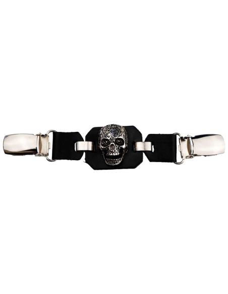 EXTENSOR DE COLETE DE CAVEIRA MEXICANA COM FECHO DE CLIPE