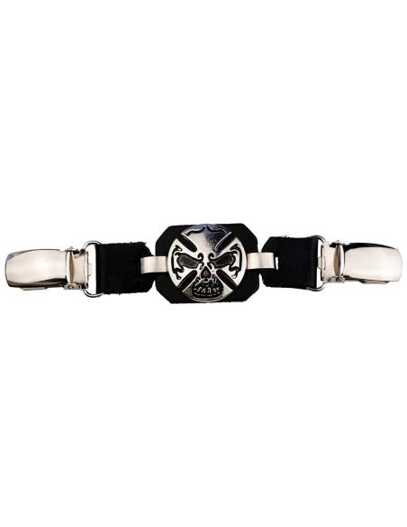 EXTENSION DE GILET À TÊTE DE MORT ET CROIX AVEC FERMETURE À CLIP