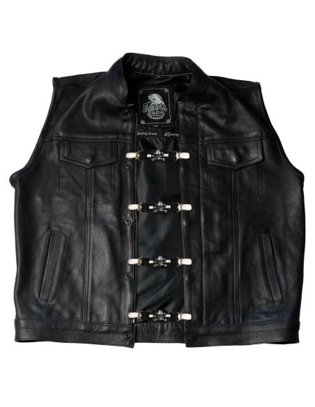 COWBOY SKULL WAISTCOAT EXTENDER WITH CLIP FASTENING