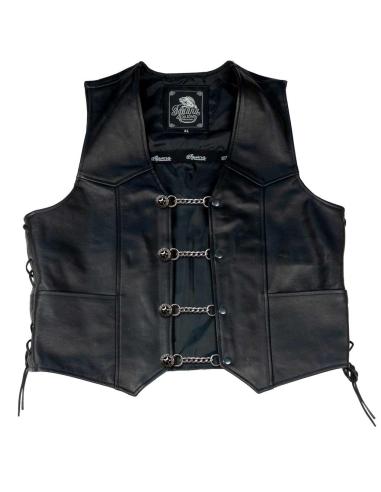 EXTENSOR DE COLETE DE XERIFE ESTRELA COM CORRENTE E FECHOS DE PRESSÃO