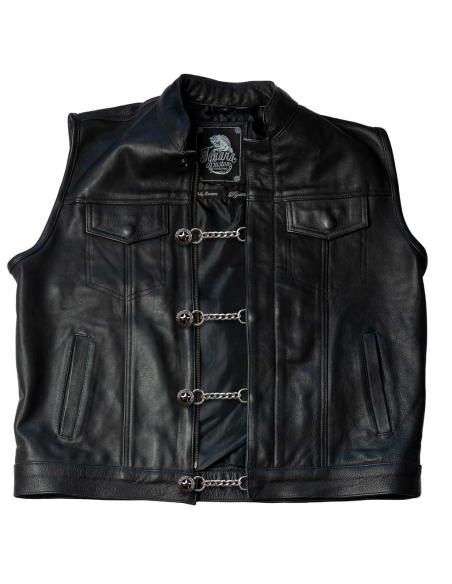 STAR SHERIFF WAISTCOAT EXTENDER WITH CHAIN AND SNAP FASTENERS
