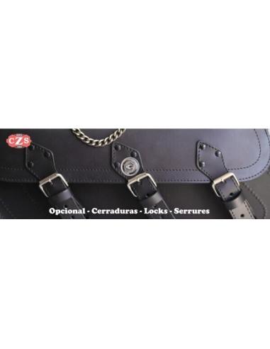 Comprar Alforja Piel Rigida 38 Litros  Superstar Black-Lizard a precio de oferta