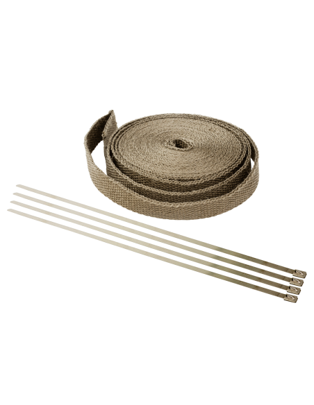 RUBAN ANTI-CHALEUR POUR ECHAPPEMENTS TITANIUM ECO 1" 2.5CM