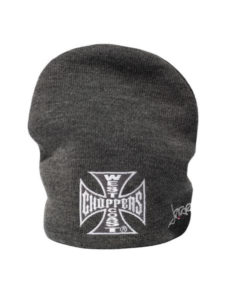 Lã Bordada Beanie Wcc "Logotipo Original" Cinza