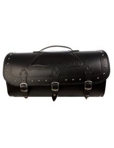 DOSKAS" BLACK-LIZARD HARD LEATHER TRUNK