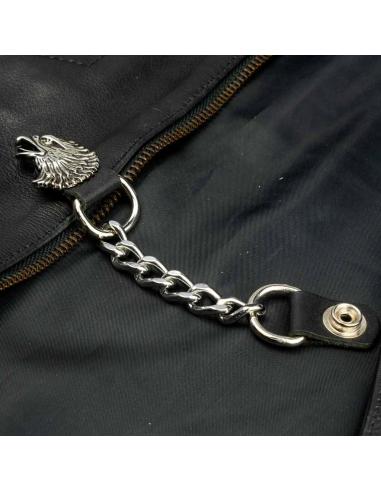 EXTENSOR DE COLETE COM CABEÇA DE ÁGUIA, COM CORRENTE E FECHOS
