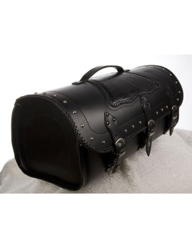 DOSKAS" BLACK-LIZARD TOP CASE EN CUIR RIGIDE