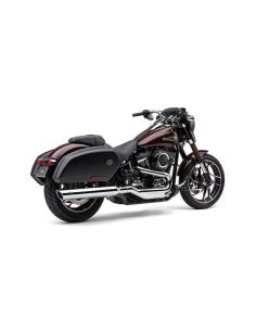 SLIP-ONS COBRA 909 TWINS 4" CHROME HD SOFTAIL FLSB SPORT GLIDE