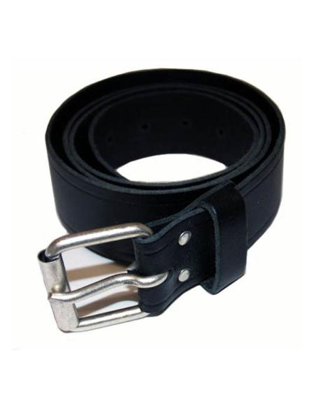 BLACK BELT WITH BUCKLE 85 CM