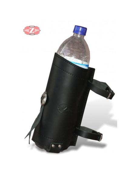 Comprar Porta Botella De Cuero Negro a precio de oferta
