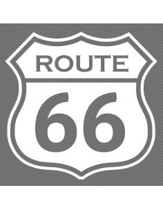 Comprar Calca Uv Con Insignia Route 66 Blanca 6X6 Cm a precio de oferta