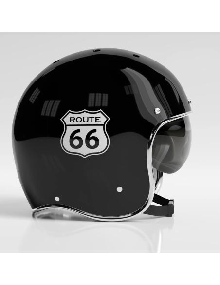 DECALQUE UV ROUTE 66 BRANCO 6X6 CM