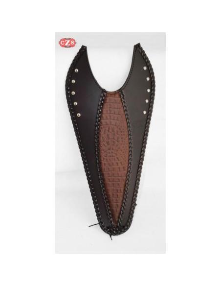 UNIVERSAL TIE FOR MOTORCYCLES WITH BROWN COCONUT WATCH