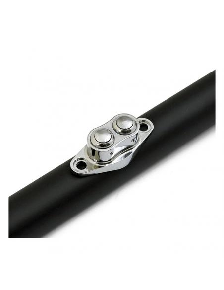 PULSADORES DOBLE D ALUMINIO CROMADO