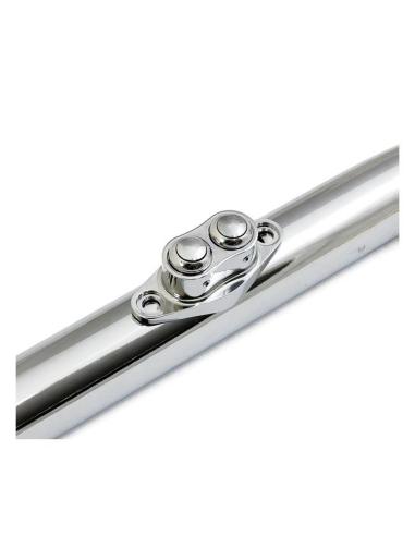 DOUBLE D CHROME ALUMINUM BUTTONS