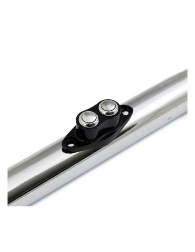 DOUBLE D BLACK ALUMINUM BUTTONS