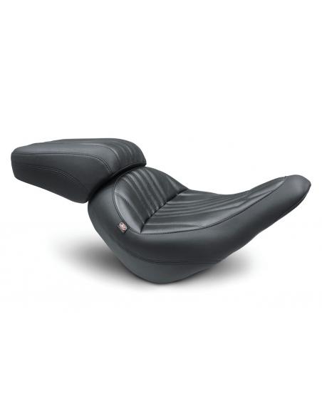 copy of MUSTANG STANDARD TOURING SOLO SEAT FOR HARLEY-DAVIDSON LOW RIDER & SPORT GLIDE 2018-'21, DAGGER STYLE - BLACK