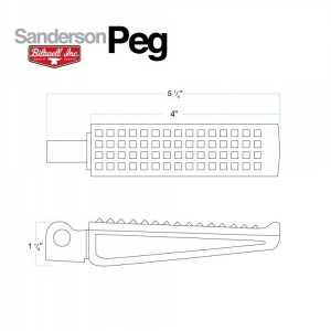 ESTRIBERAS SAUNDERSON NEGRAS BILTWELL PARA HARLEY 2