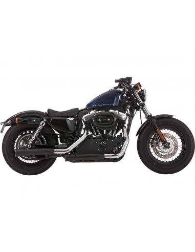 APPROVED DOUBLE GROOVE TAILS IN BLACK FOR SPORTSTER 06-13