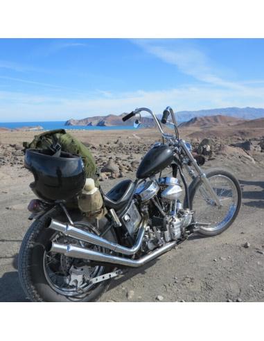 GUIDON SINGE 30CM (12") SANS TROUS BILTWELL CHROME 25MM