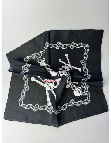 SKULLS AND CHAINS BANDANA SCARF