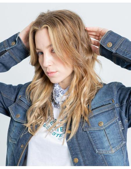 KANSAS LADY JACKET: DENIM STYLE AND PROTECTION FOR BIKERS