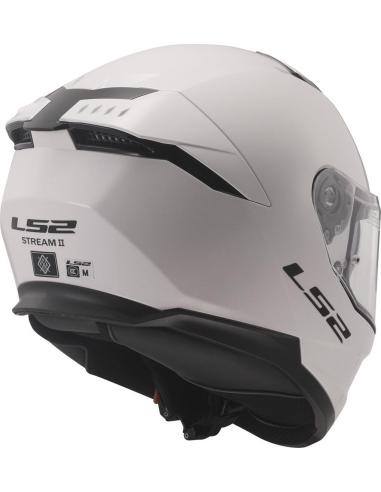 Capacete Full Face Ls2 Ff808 Stream Ii Ece 22.06 Branco Brilhante