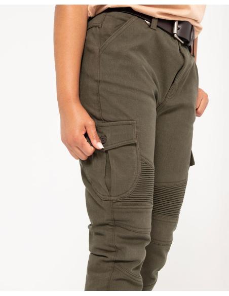 Comprar Pantalón Moto Mixed Slim Iii Lady Verde: Comodidad Y Protección Todo El Año a precio de oferta