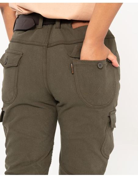 GREEN MIXED SLIM III LADY MOTORCYCLE PANTS: COMFORT AND PROTECTION ALL YEAR ROUND
