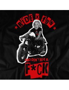 Acquista Maglietta Ride X Fun And Dont Give A Fuck Donna a prezzo scontato 2