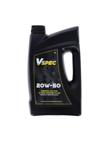 HUILE MOTEUR MINÉRALE VSPEC MCS 20W50 4 LITRES