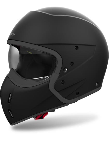CAPACETE AIROH J110 PRETO FOSCO DUPLA APROVAÇÃO 22.06 JATO E INTEGRAL