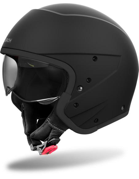 AIROH J110 HELMET MATTE BLACK DOUBLE APPROVAL 22.06 JET AND INTEGRAL