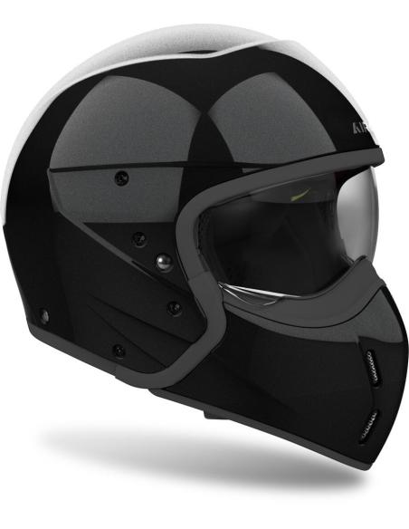 Casco Airoh J110 glitter black Doble Homologación: Estilo y Seguridad