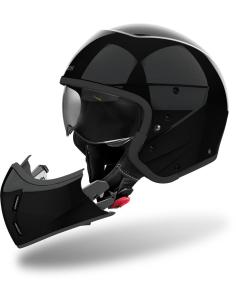 Acquista Casco Airoh J110 Glitter Black Doppia Omologazione 22.06 Jet e Integrale a prezzo scontato 2